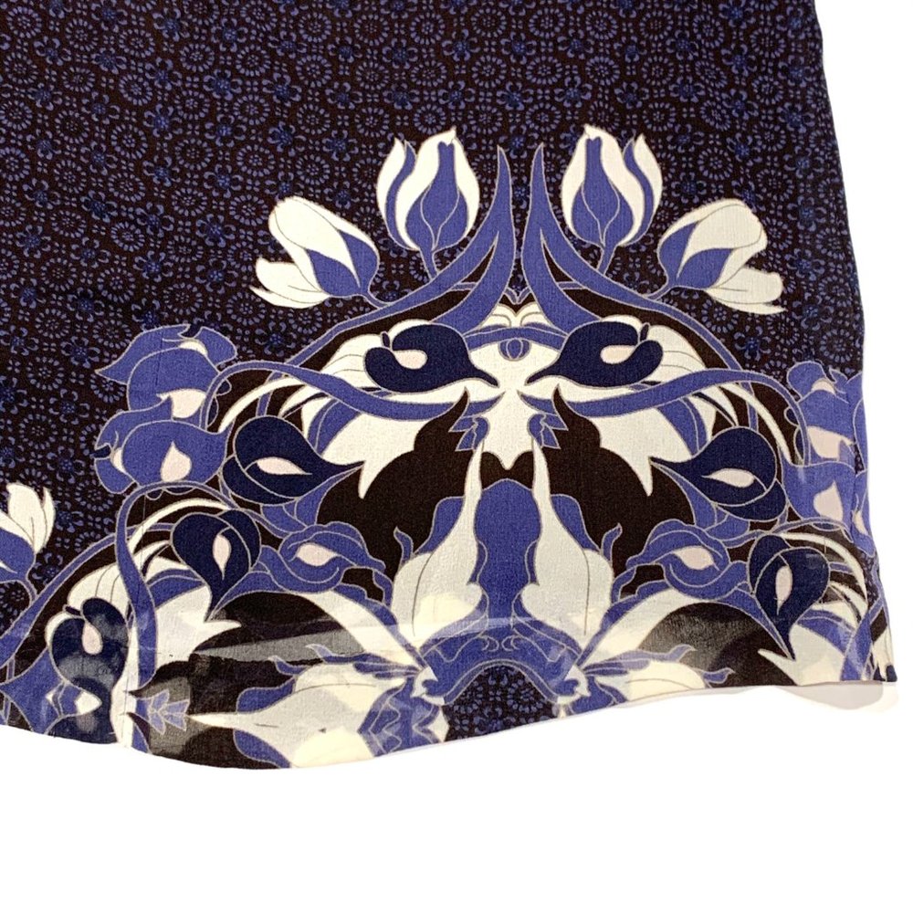 Tory Burch ‘Lisa' Print Silk Blouse Sz10 - Picture 8 of 12